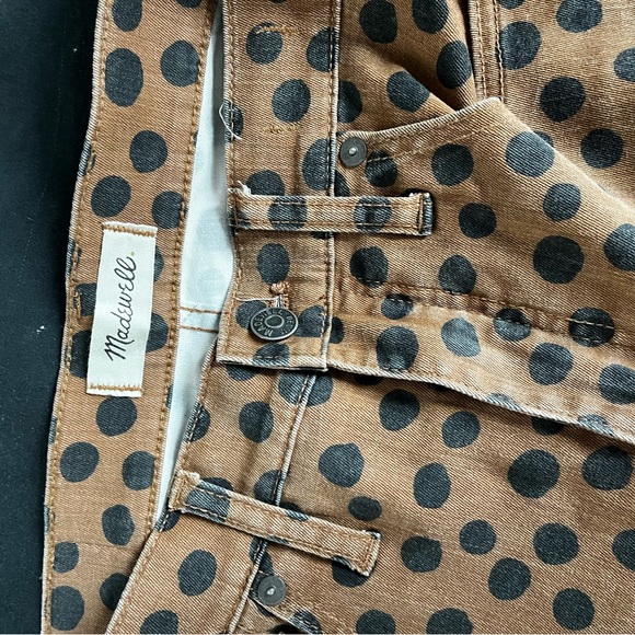 Madewell Leopard Dot 10" High Rise Skinny Jeans - Picture 7 of 9